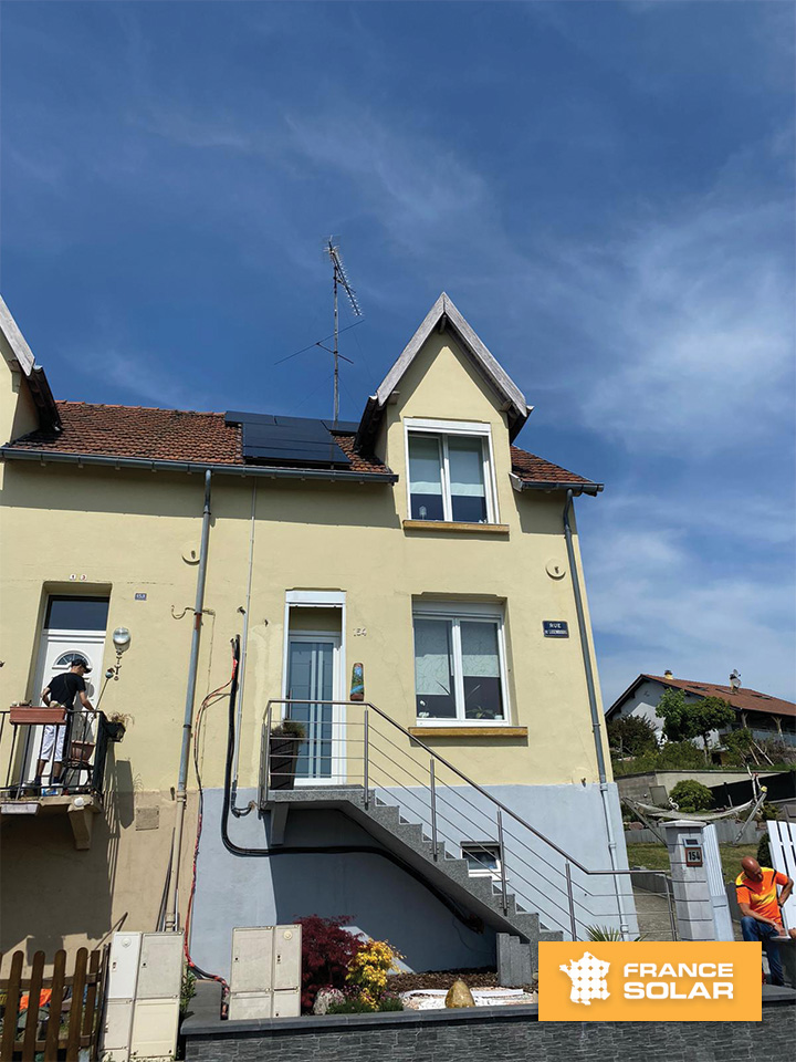 Installation panneaux solaires dans le 57