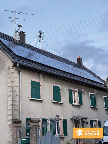 Installation de 30 panneaux solaires pour 9 kWc