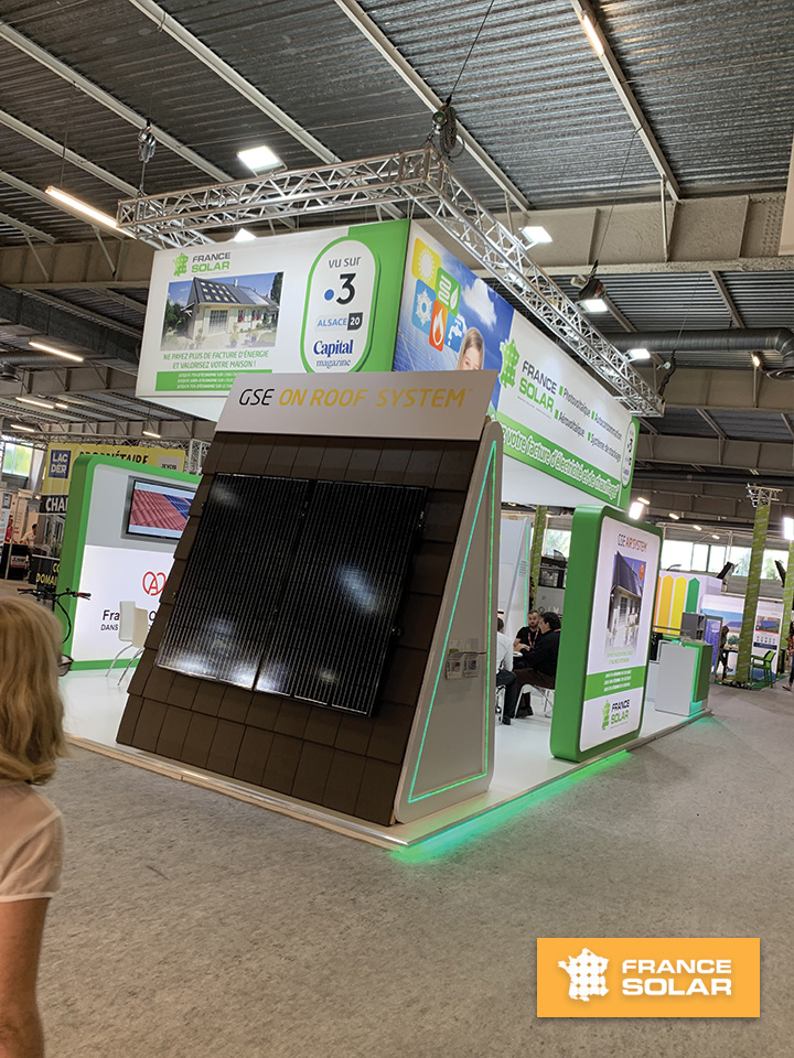 Foire Nancy 2019 : Foire Expo de Nancy 2019 - Panneaux Solaires Photovoltaïques (Photo prise le 05 Mai 2019)