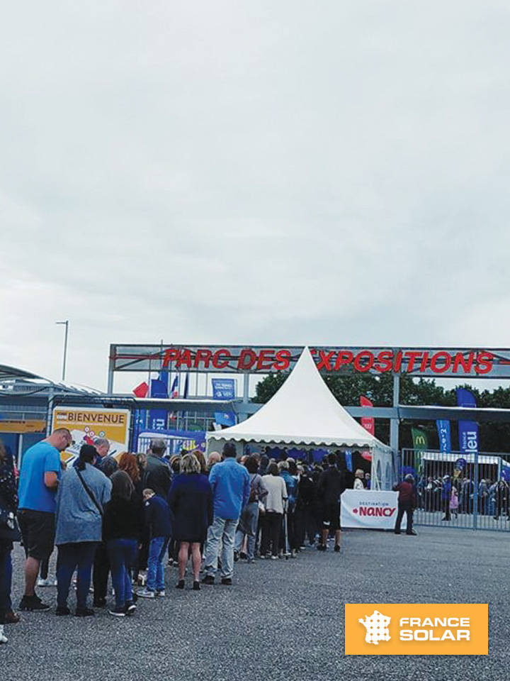 Foire Nancy 2019 : Foire Expo de Nancy 2019 - Panneaux Solaires Photovoltaïques (Photo prise le 05 Mai 2019)