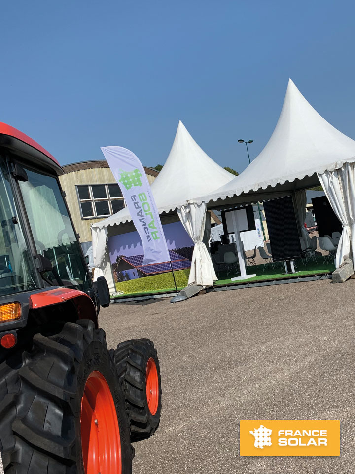 Foire Verdun 2020 : Photo du Stand France Solar à la Foire Nationale de Verdun en Septembre 2020 (Photo prise le 19 Septembre 2020)